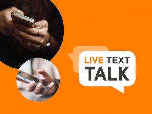 live text talk icon