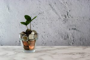 green plant in clear glass cup - economic resillience